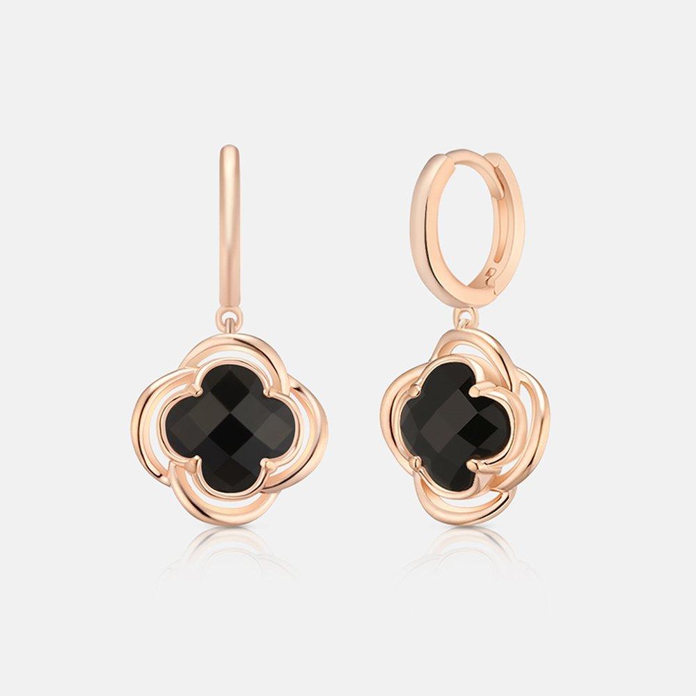 La Rosa Sterling Silver Rose Earrings A243Se0226Rpz