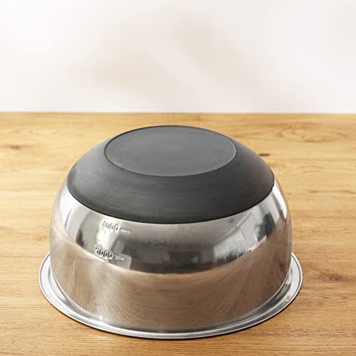 Pearl Metal Rice Washing Bowl, 24cm, Stainless Steel, Rubber Bottom, At Aqua, HB-4138
