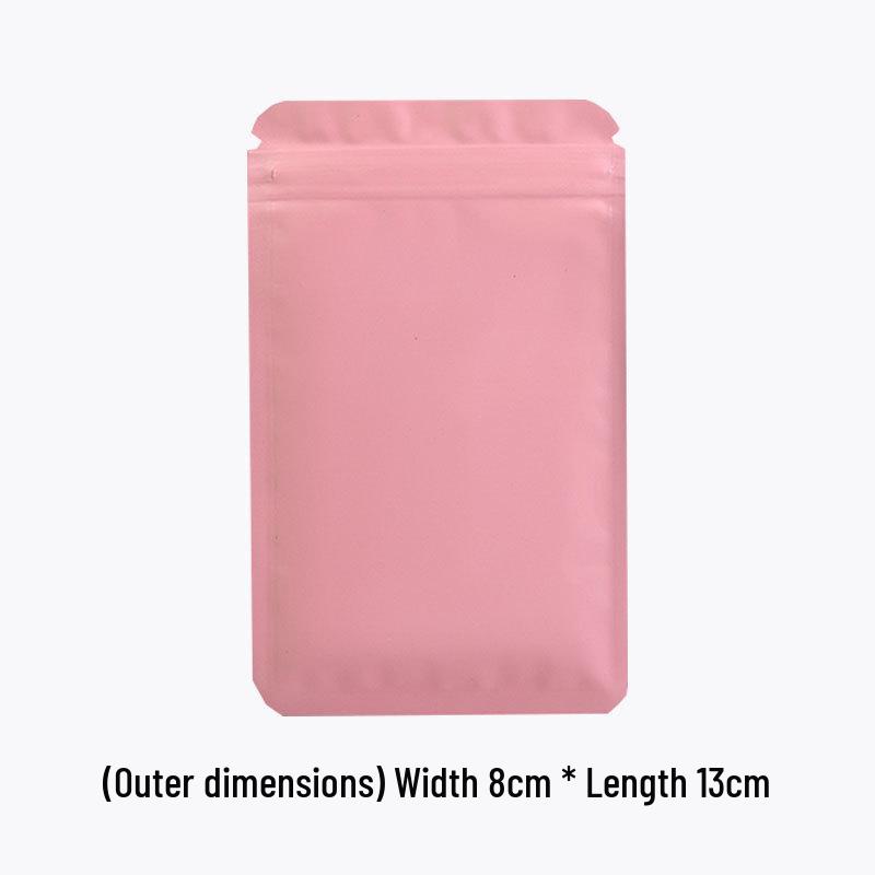 Double-Sided Frosted Aluminum Foil Self-Sealing Opaque Packaging Bag for Colored Ornaments