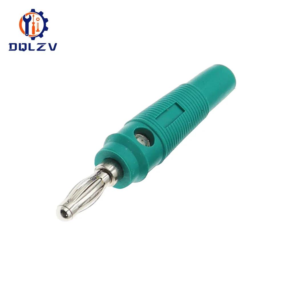 4MM Banana Plug Audio Speaker Connectors Amplifier Speaker Binding Post 4mm Banana Jack Plug For Cable Terminals 1PCS зелёный