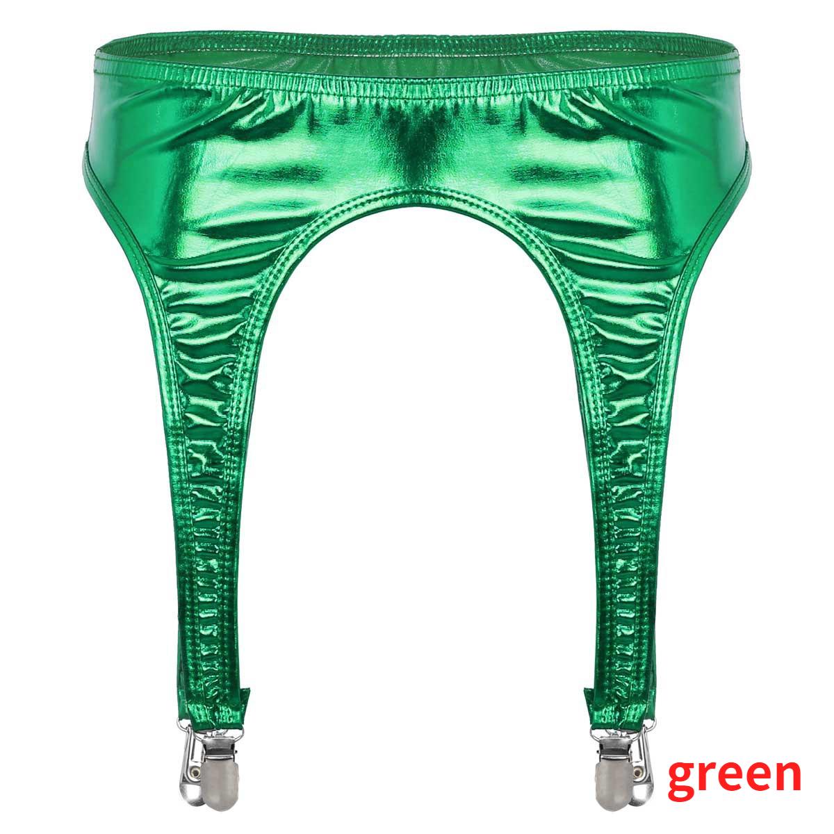 

Жіночий пояс для підв’язок, пояс на підтяжках із 4 ременями та металевими затискачами для високих панчох 24-30 inches/1pcs зелений