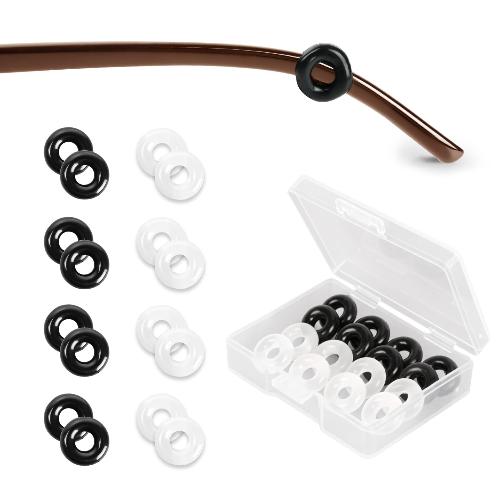 

Webirth Маленькие очки Набор из 8 из двух типов для подгонки к вашим очкам и представлены в широком разнообразии Дизайн этих очков предотвращает скольжение и