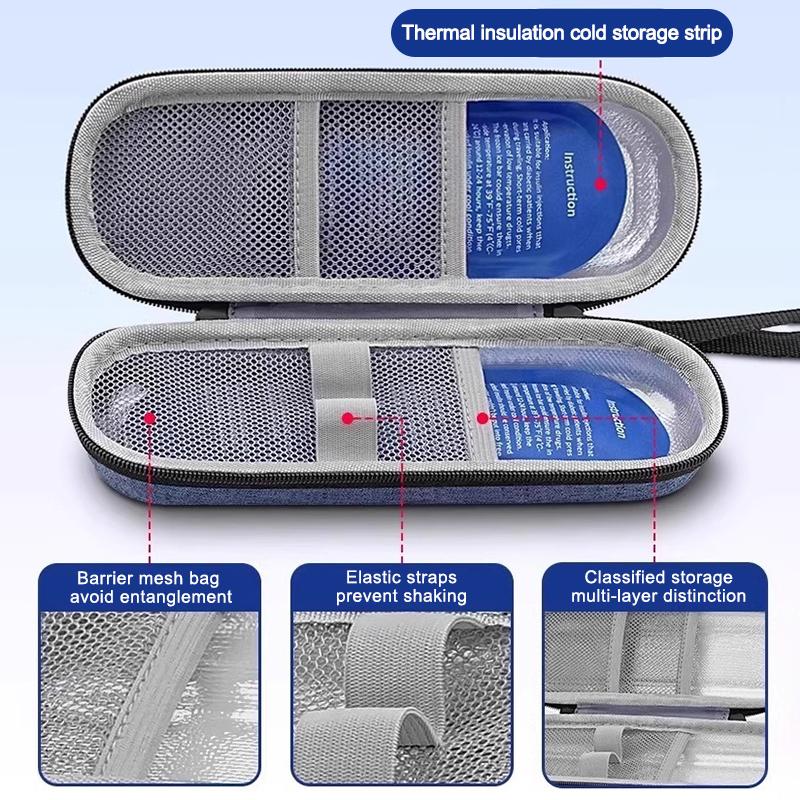 Portable Waterproof Diabetic Insulin Cooling Bag Case Carry-on Protector Medicine Organizer Refrigerated Ice Pack Drug Freezer