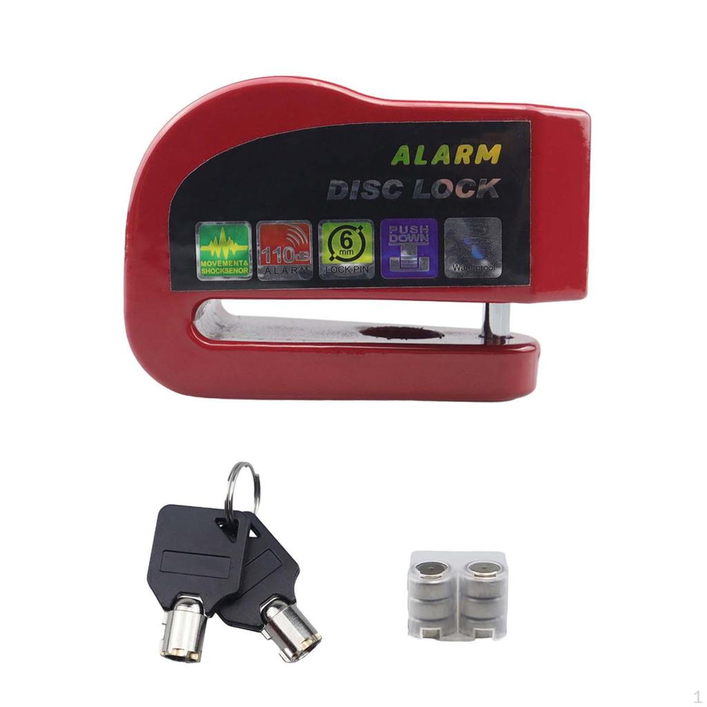 Motorrad Alarmanlage Scheibenbremsschloss Anti-Verlust Leicht Langlebig Universalschlösser für