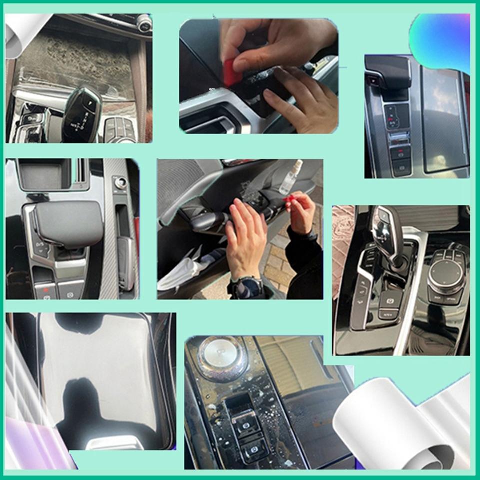 Para Alfa Romeo Giulia 2015-2023 Película Protectora de TPU Navegación GPS del Coche Palanca de Cambios Pantalla Antirayaduras Película Accesorios