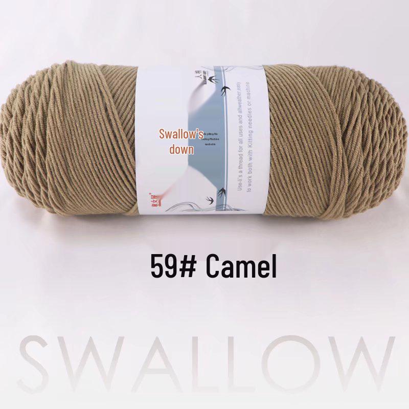 Large Skein 5-Ply Milk Cotton Yarn: Luxurious Plush for Doll Making & Seat Cushions, Available in 80 Colors