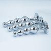 Metal Anal Plug Prostate Massager Anal Beads Butt Plug Metal Dildo G-spot Stimulating Sex Toys for Men and Women But Plug