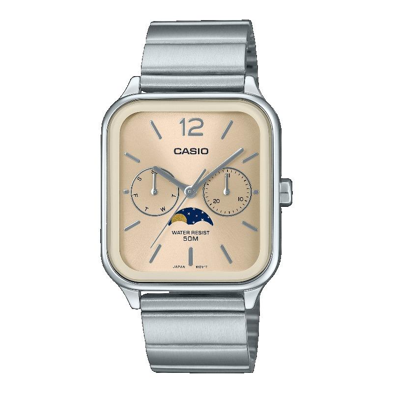 Casio Men s Stainless Steel 50M Water Resistant Analog Quartz Watch MTP-M305D-9AV золотой