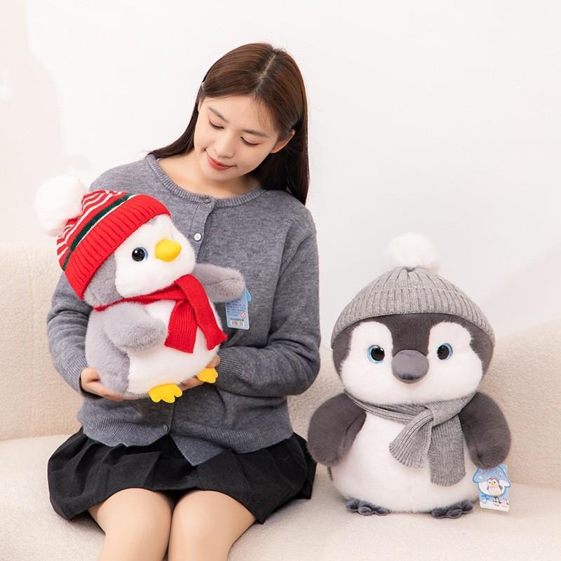 Plush Toy Penguin  Cartoon  Animal Stuffed Doll Gift Collectibles Room Cushion