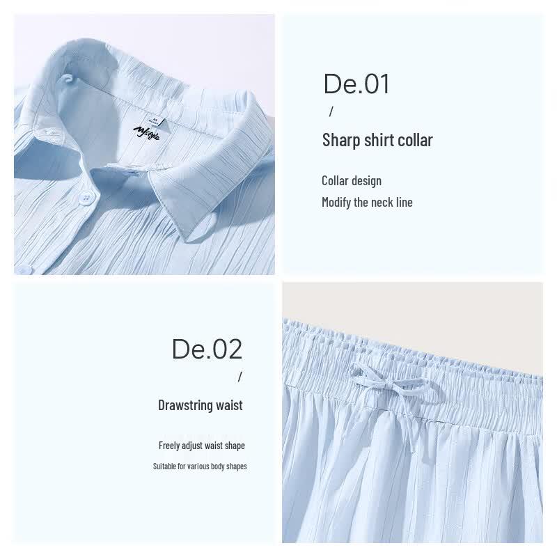 MJ STYLE Women's Lightweight Sun Protection Shirt and Shorts Set