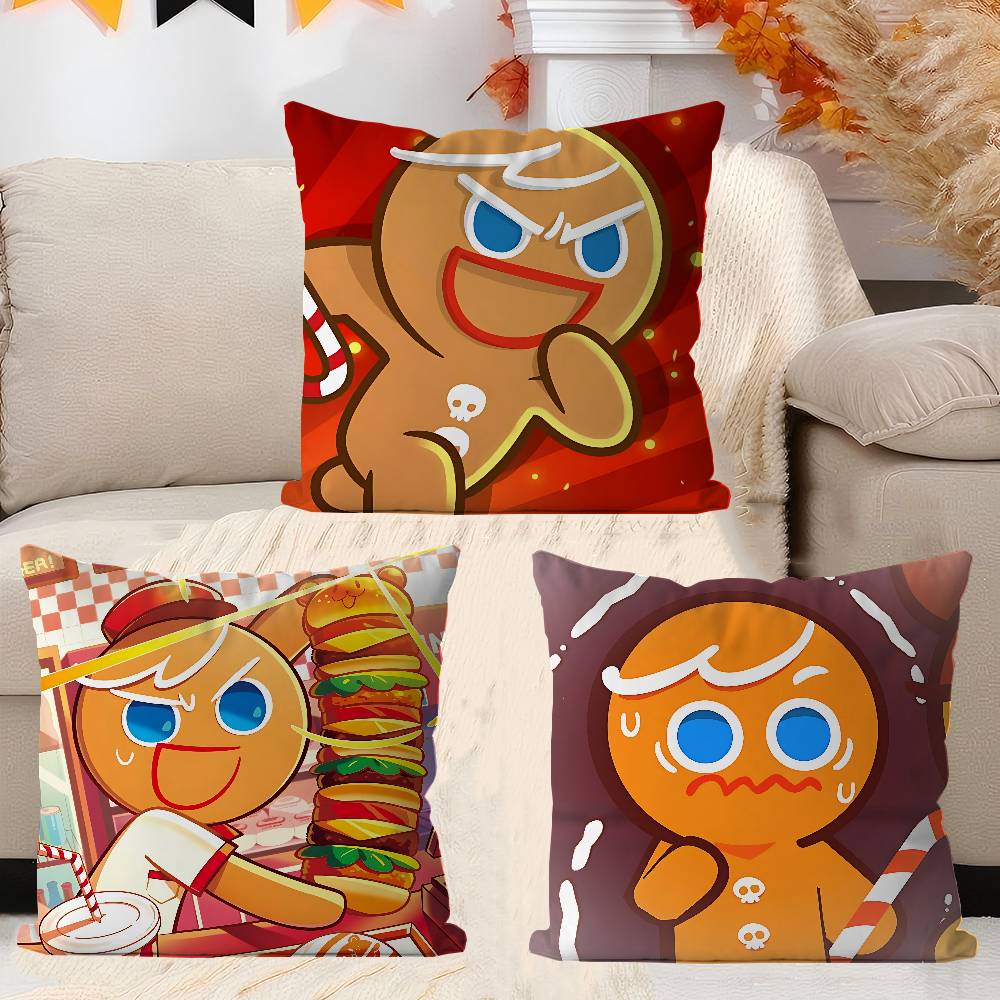 Anime Cookie Run K-Kingdom Personalized Pillow Cover Kids Bedroom Wild Party Decor Pillowcase Kid Birthday Shower Gift