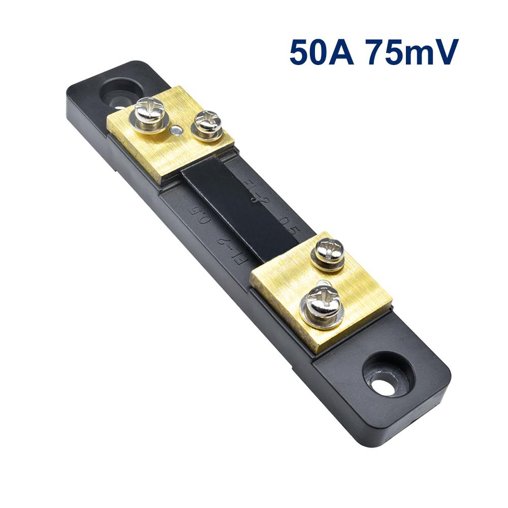 10A 20A 30A 50A 75mV External Shunt Current Meter Shunt Resistor Spilter for DC Digital Voltmeter Ammeter Voltage Meter