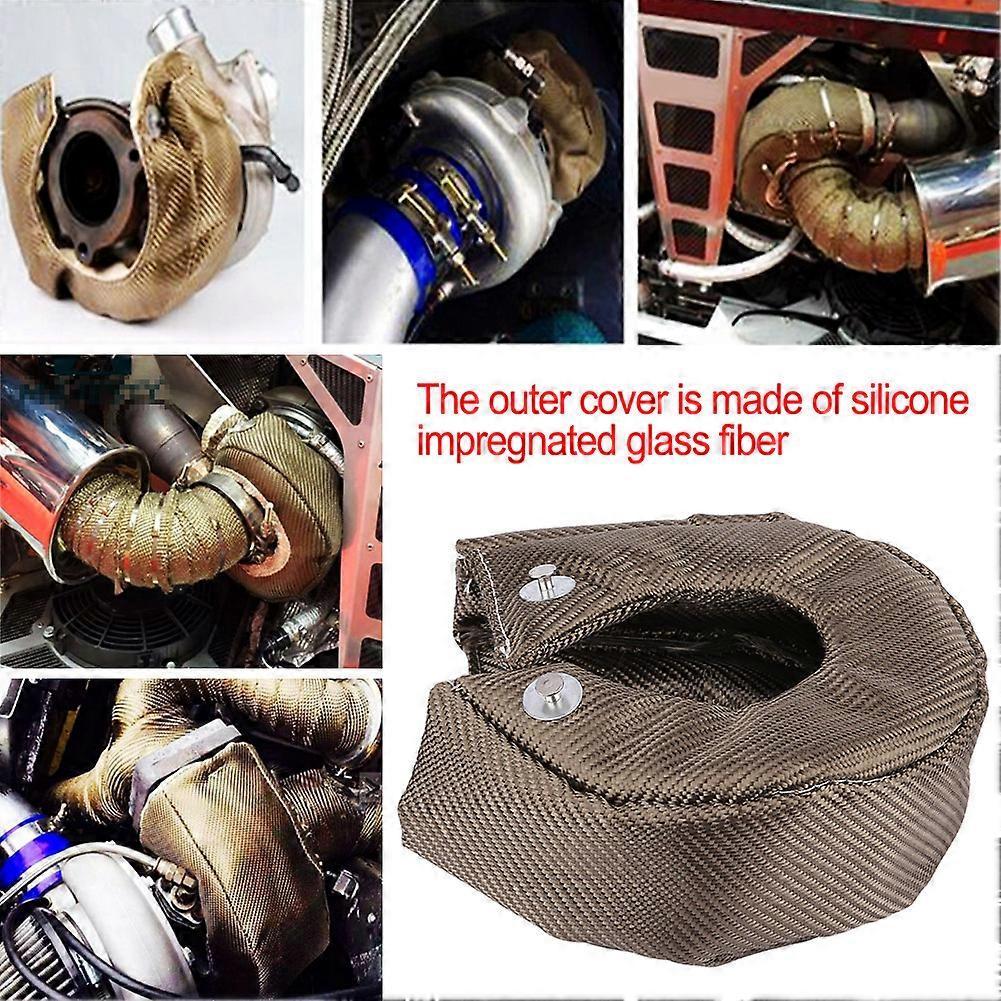 Turbo Blanket Heat Shield Cover Barrier Turbo Charger Cover Wrap for T4 Turbochargers