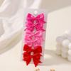 30Pcs Mini Children Bow Hair Clip Baby Hair Clip Solid Color Edge Clip Sweet and Lovely Bow Hair Clip Headwear