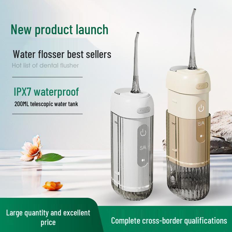 Cross-Border Portable Electric Water Flosser & Tongue Cleaner for Orthodontics
