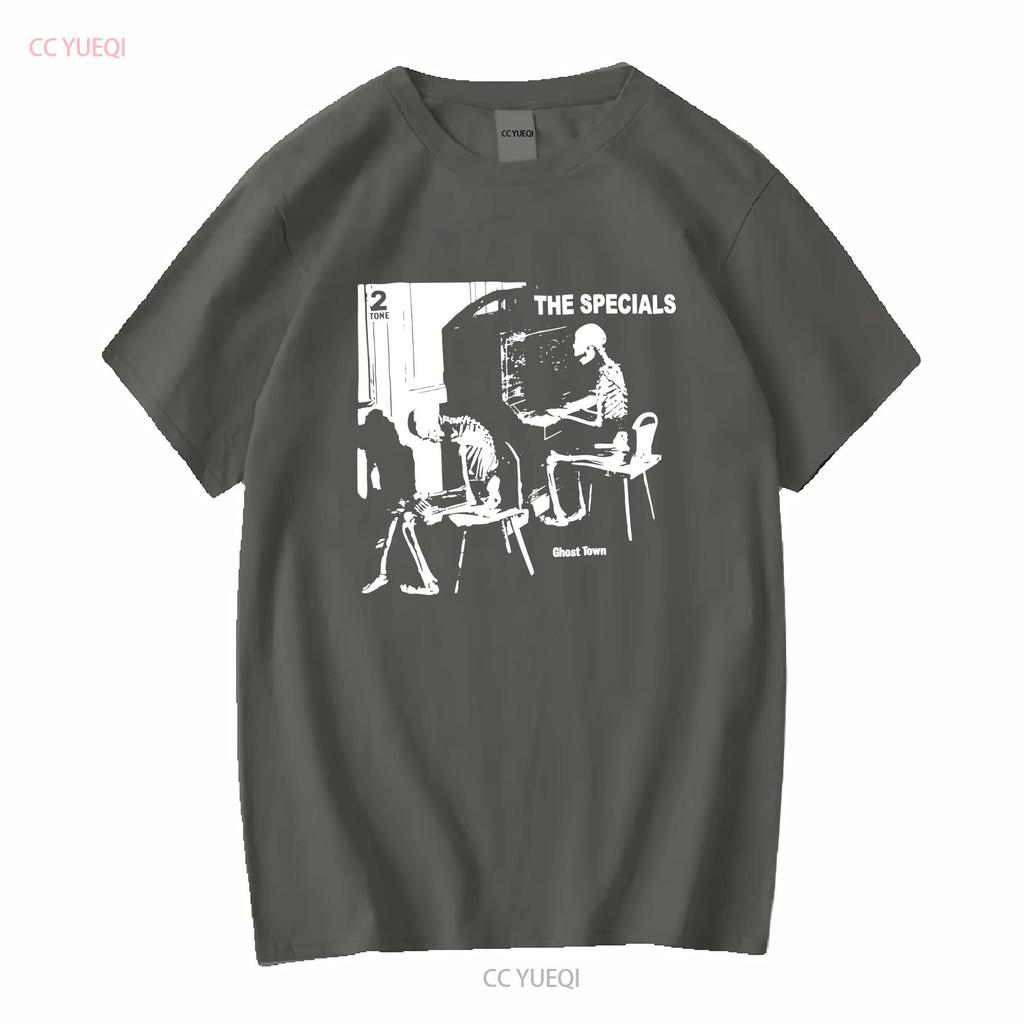 The Specials Geisterstadt 2tone Ska Reggae Musik T-Shirt lange oder kurze Ärmel Vintage Gewaschen Lässig Streetwear Dehnbar homme