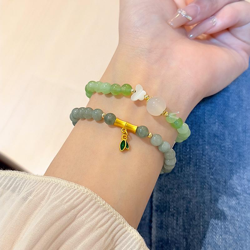 Elegant Chinese Vintage-Inspired Beaded Bracelet: Modern Luxury Women’s Jewelry