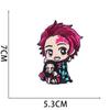 19Pcs/Set Anime Demon Slayer Q-Version Character Embroidery Patch Clothing Decoration