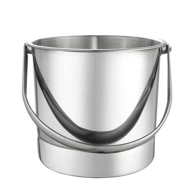 Stainless Steel Bar Advertising Ice Bucket KTV Storage Thickened Portable Small Ice Bucket Wine Cooler Champagne Can Coozie