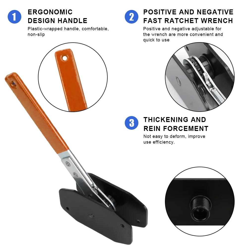 Car Brake Caliper Press Tool 360° Swing Ratchet Piston Spreader Suitable for Car Brake Repair and Installation
