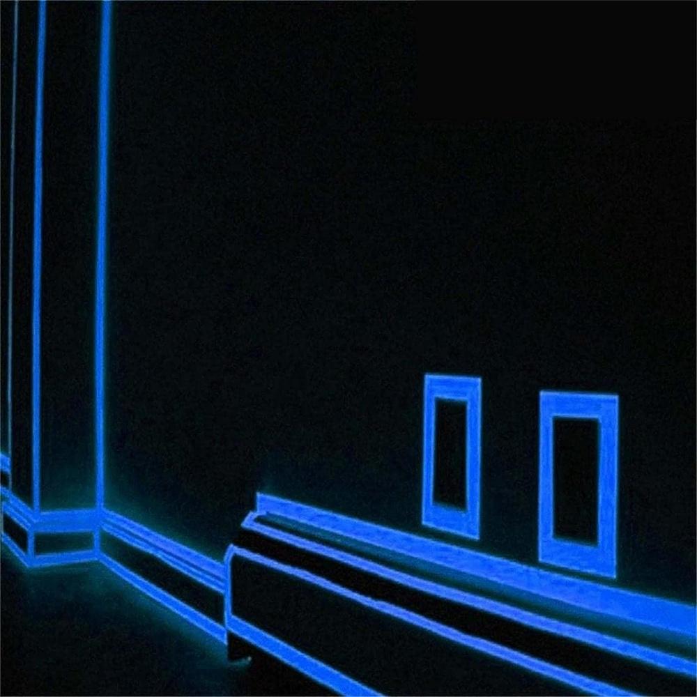 3M Blau Glow In The Dark Band Warnstreifen Fluoreszierende Licht Lagerung Klebstoff Aufkleber Für Treppen Wände Schritt Sicherheit Ausgänge Zeichen