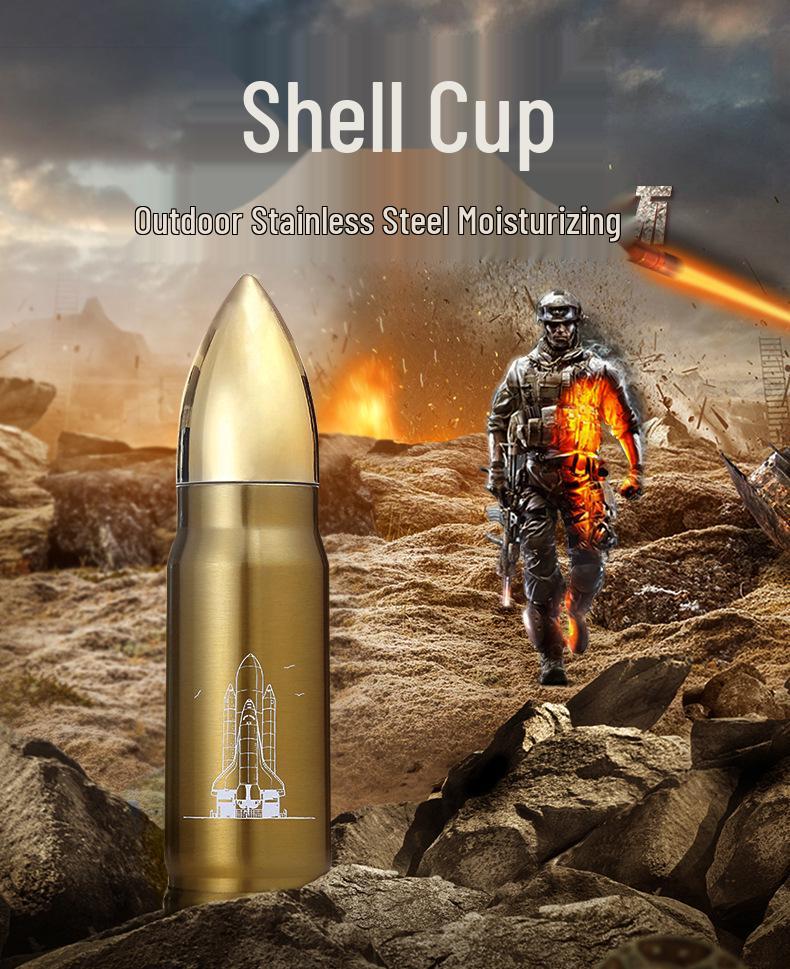 Stainless Steel 304 Bullet Cup - Insulated Outdoor Sports Water Cup