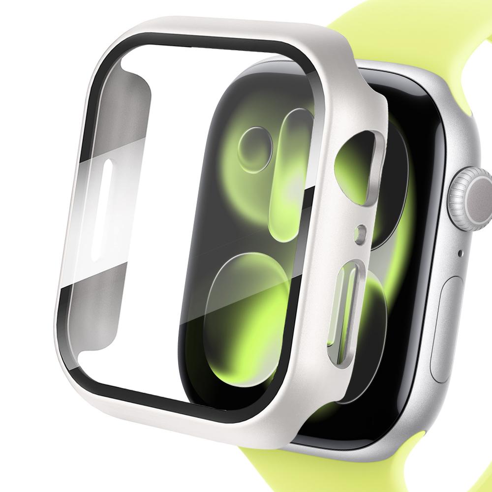 Tempered Glass+Cover For Apple watch series 11 10 9 6 SE3 7 8 5 Case 46mm 42mm 45mm 41mm 44mm 40mm Screen Protector Accessories