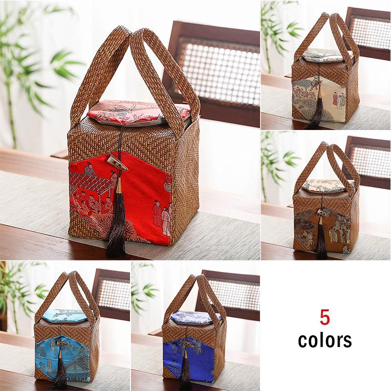 Chinese Style Kung Fu Tea Teaware Storage Bag Pouch Portable Tea Set Empty Package Bag Outdoor Travel Teapot Tea Set Box