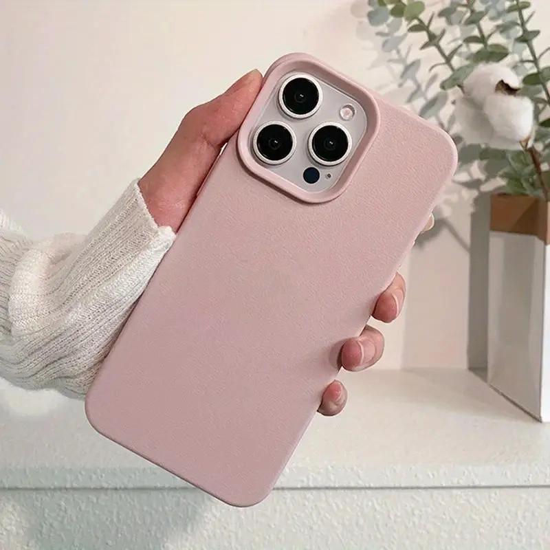 Luxury Matte Soft Candy Phone Case For iPhone 16 15 14 Plus 13 12 11 Pro Max 16e Lens Protection Shockproof Silicone Back Cover