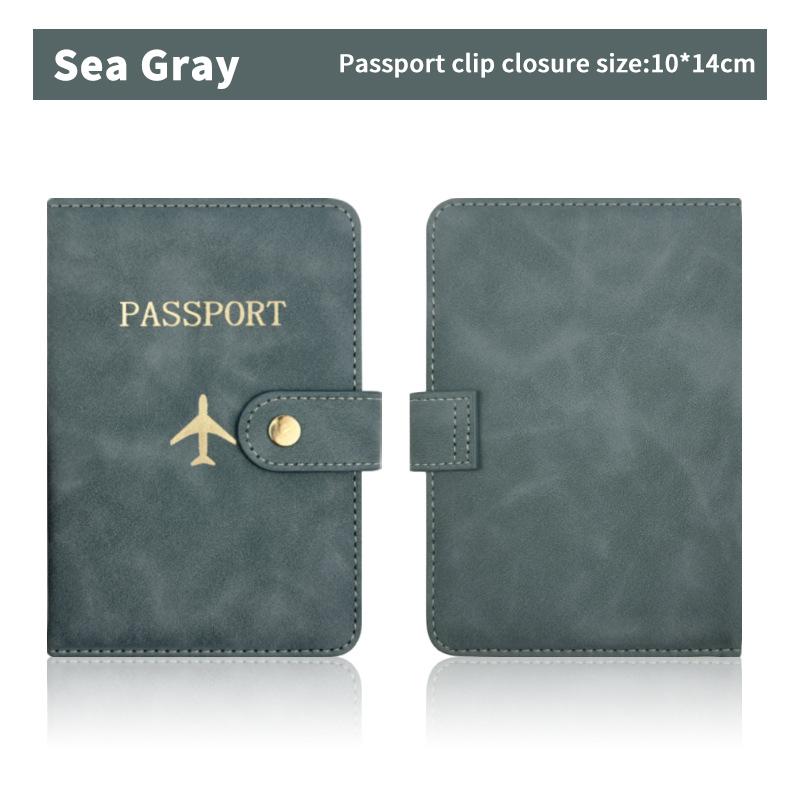 Custodia per passaporto impermeabile, custodia da viaggio in pelle PU, portafoglio per carte di credito, grazioso libretto per passaporto per donne/uomini