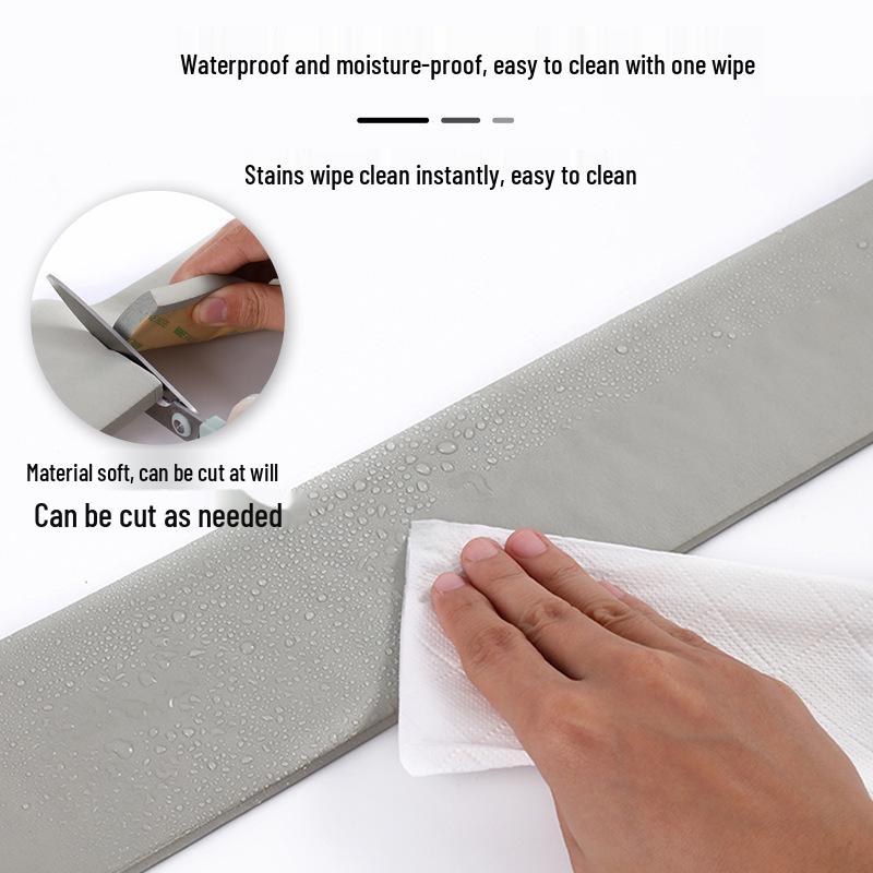 Self-Adhesive Anti-Collision Wall & Floor Strip for Baseboards, Windowsills, Door Frames, and Corners