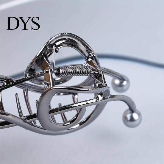 Unique Hair Clip Claw Musical Note Shape Faux Pearl Wedding Back Head Shower Decorative Accessory