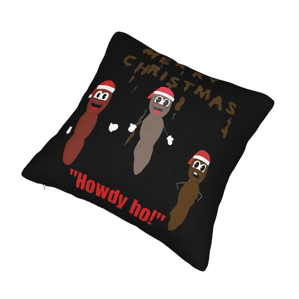 Mr Hankey Howdy Ho The Christmas Southparkd Pillowcase Polyester Cushion Cover Gift Throw Pillow Case Cover Home Zipper 18'