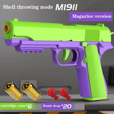 Automatic Colt Shell Ejecting Toy Gun Glock Pistol Shooting Games for Boys Girls Birthday Gifts