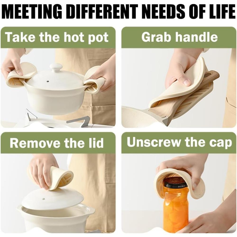 Silicone High Temperature Resistant Thickened Coaster Round Microwave Silicone Soft Placemat Insulation Pad Kitchen Tools