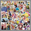 50 Pcs One Piece Anime Stickers Waterproof Cartoon Characters Decals For Phone Laptop Water Bottle Decoration Anime Fans