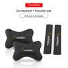 Suede For Lamborghini Urus Huracan Aventador Premium Car Cervical Spine Headrest Neck Pillow Seat Belt Protect Shoulder Pads