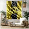 Borussia Dortmund Wanddekoration Wandteppich Kunst Für Haustier-Gedenken Geburtstag Hochzeitsparty Hintergrund Familiengeschenk