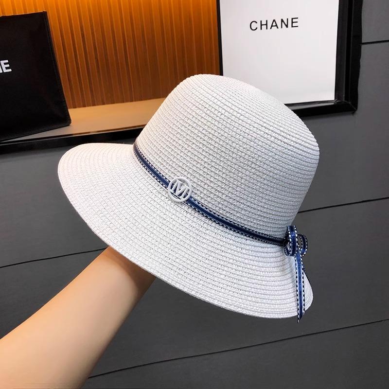 

Пляжная шляпа женская летняя приморская солнцезащитная шляпа темпераментная соломенная шляпа новая мода универсальная шляпа от солнца с бантом Adjustable белый