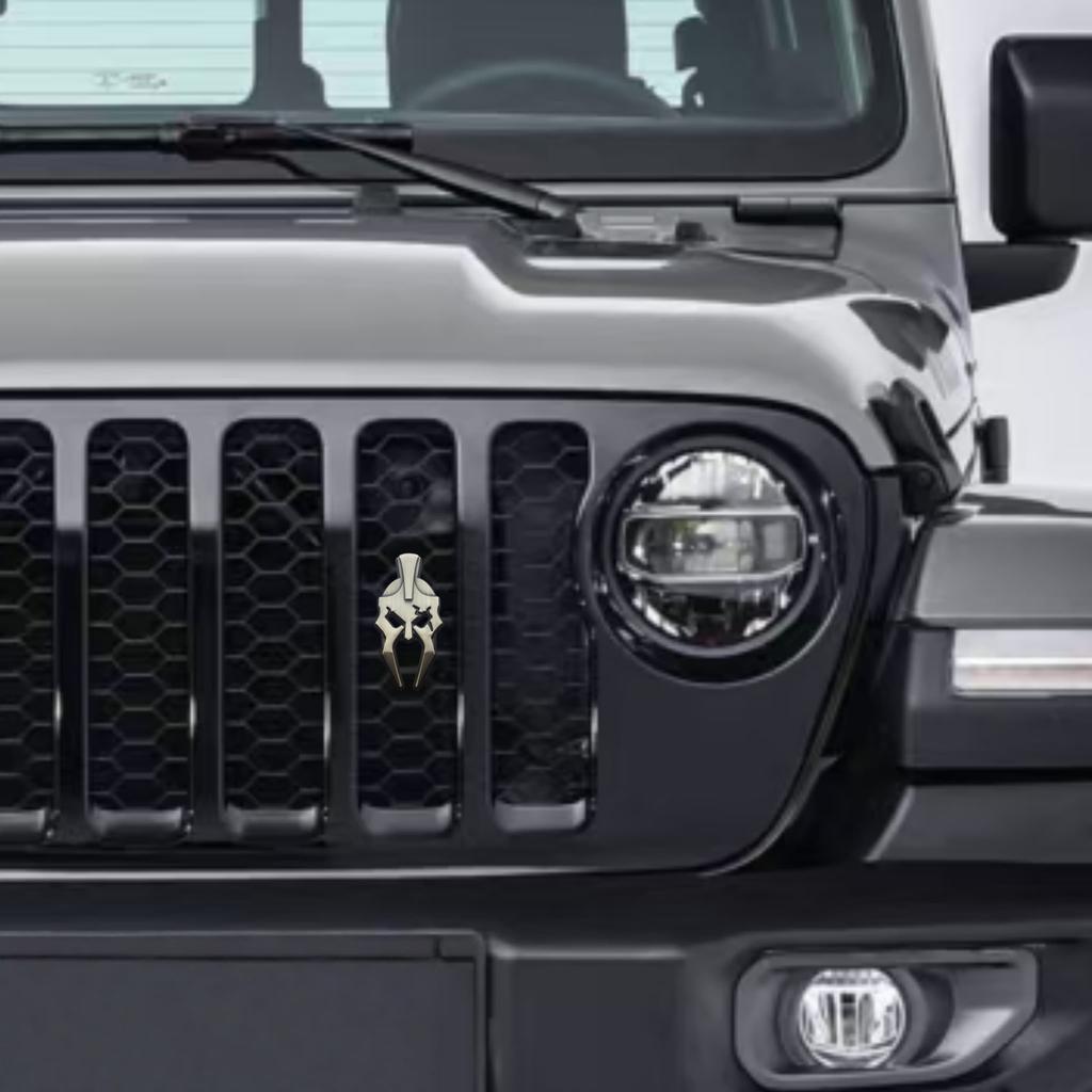 3D Metal Car Front Grille Badge Side Fender Rear Trunk Emblem Badge Decals Motorcycle Sticker Styling Accessories
