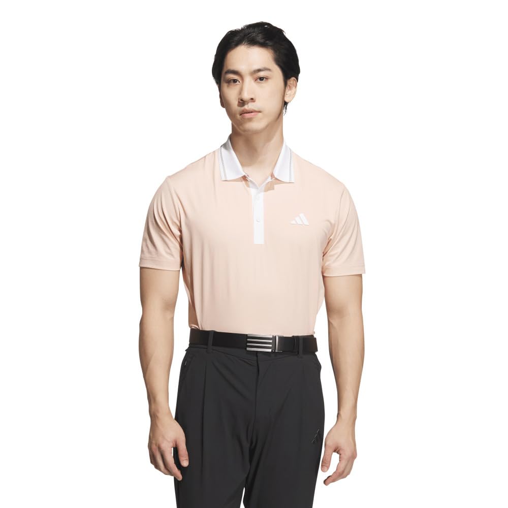 

Golf Back Graphic Short Sleeve Polo Powder Coral [Adidas Golf] Men s