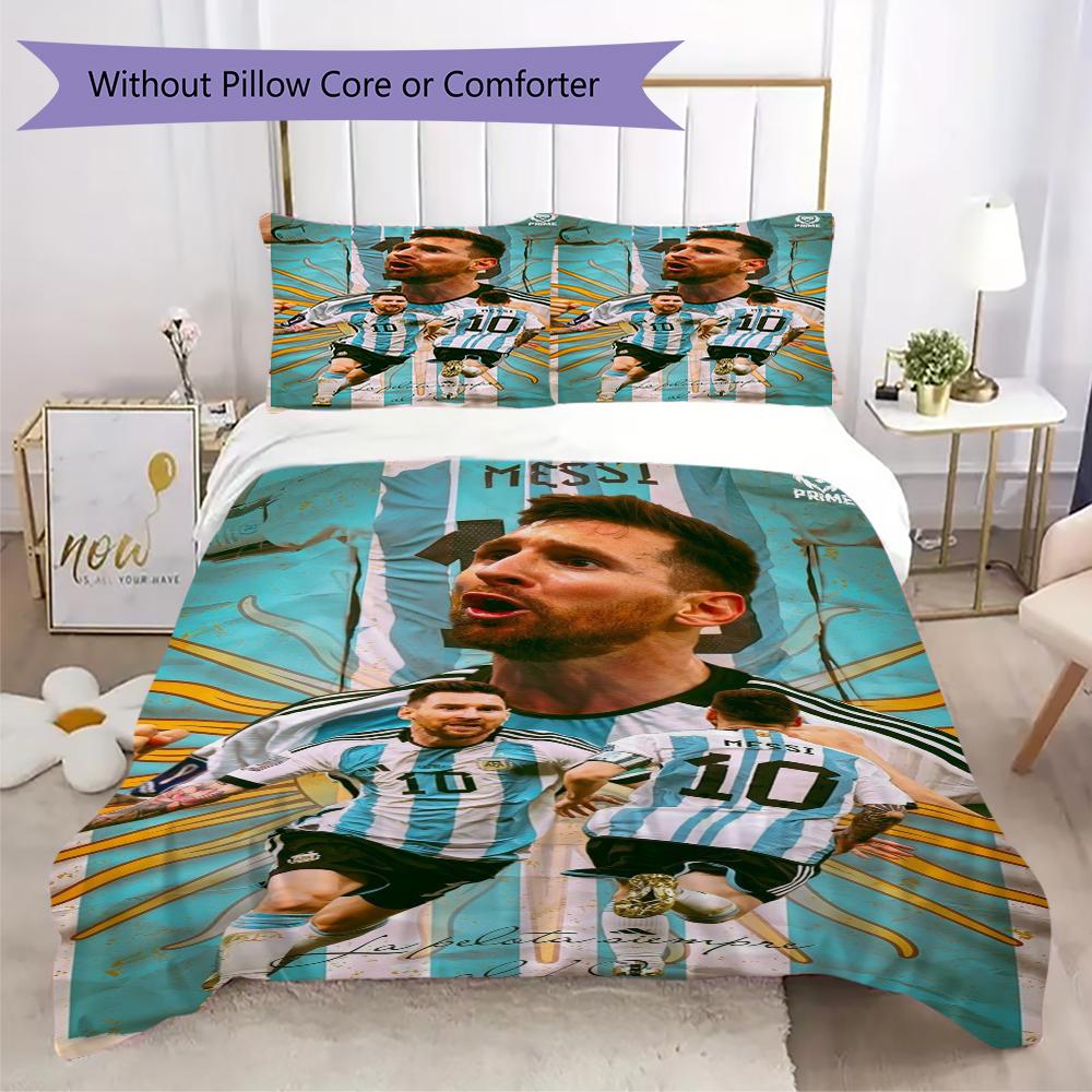 Soccer Player Action Bedding Without Core 1 Duvet Cover 2 Pillowcase Without Core Bedding Set Duvet Cover And Pillowcase