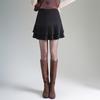2025 Japanese Retro Wool High-Waisted Pleated A-Line Mini Skirt - Double-Layered & Slimming, Anti-Exposure