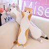 Jumbo Long Cartoon Cat Plush Pillow for Kids