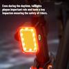 LEM Bicycle LED Light Rear Front Type-C Rechargable 260LM Riding Light Waterproof Bike Taillight Night Cycling Llumination Safety Lamp