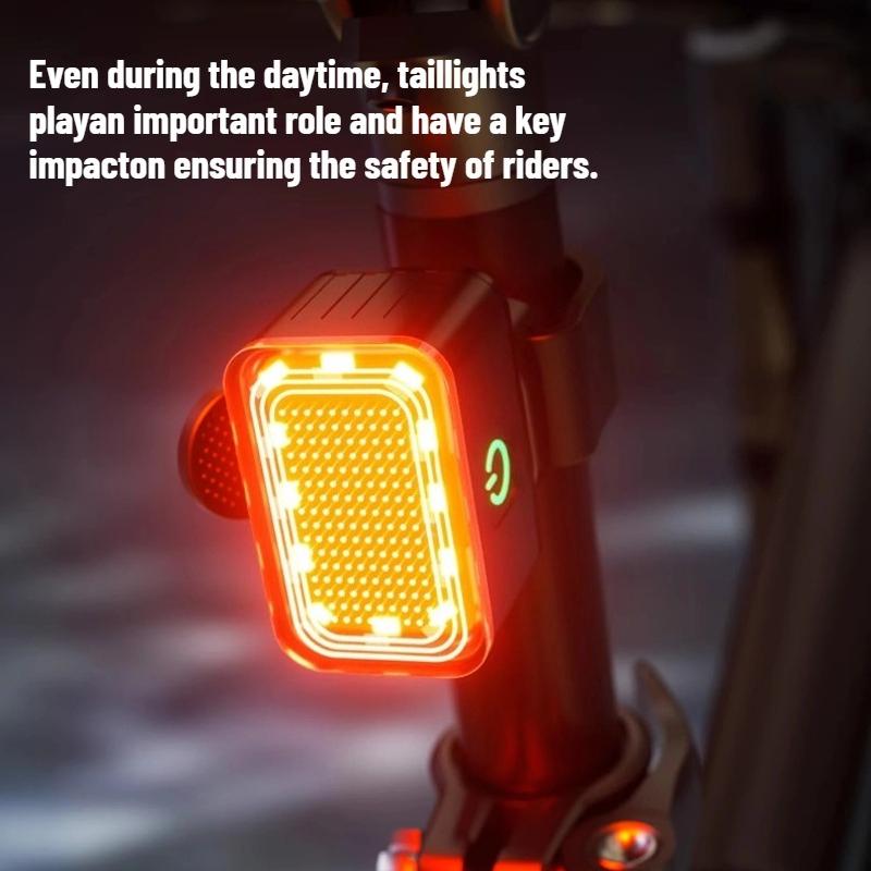 LEM Bicycle LED Light Rear Front Type-C Rechargable 260LM Riding Light Waterproof Bike Taillight Night Cycling Llumination Safety Lamp