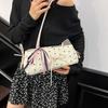 Sweet Bowknot Women's Clutch Purse Handbags Cute Polka Dot Ladies Underarm Bag Ctrasting Color Casual Female Shoulder Bags