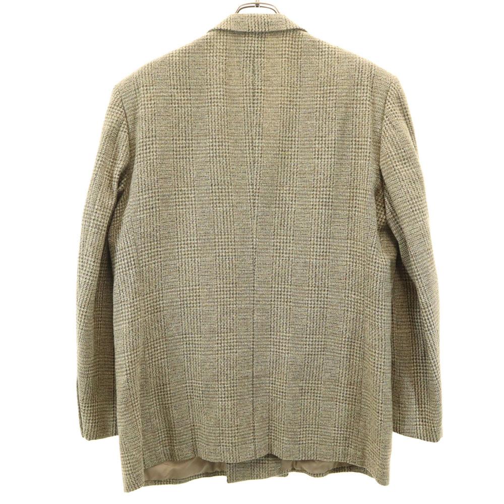 Lanvin 70s 80s Vintage Wool Blend Check Pattern Tailored Jacket R50-46 Men's Used