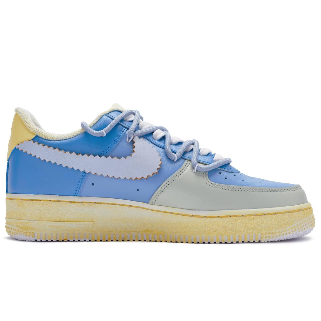 Nike Air Force 1 Low top Skateboard Shoes Men's Blue Yellow Gray CW2288-111(Team80-S-BOX)