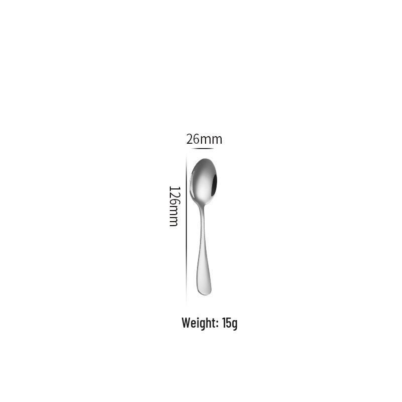 Stainless Steel Cutlery Set: Knife, Fork, Spoon, Steak Knife, Dinner Fork, Coffee Spoon, Ice Spoon, Cake Spatula for Restaurants and Hotels